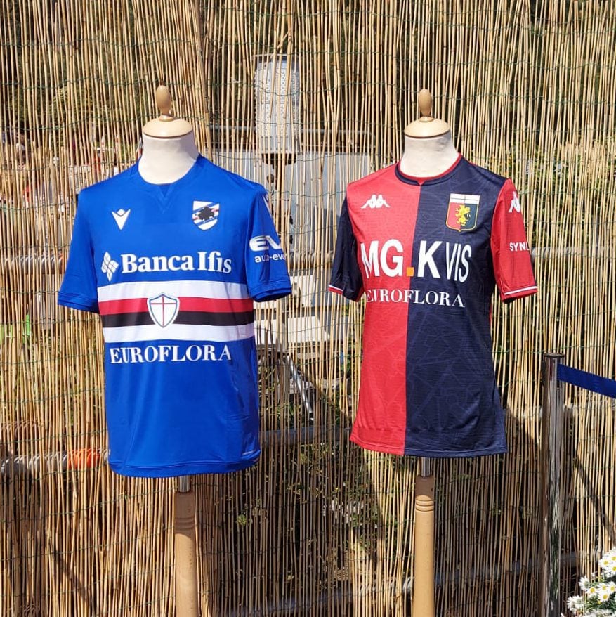 Euroflora sulle maglie del Derby Genoa – Sampdoria